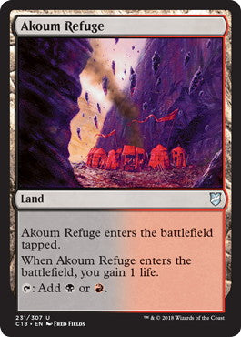 [231]【EN】アクームの隠れ家/Akoum Refuge【C18】[U][土地]
