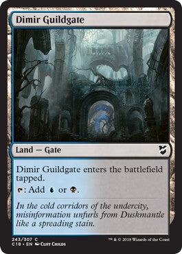 [243]【EN】ディミーアのギルド門/Dimir Guildgate【C18】[C][土地]