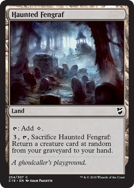[254]【EN】憑依された沼墓/Haunted Fengraf【C18】[C][土地]
