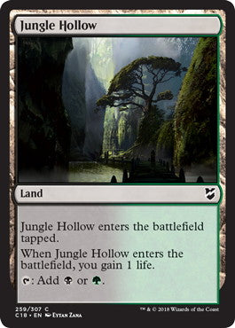 [259]【EN】ジャングルのうろ穴/Jungle Hollow【C18】[C][土地]
