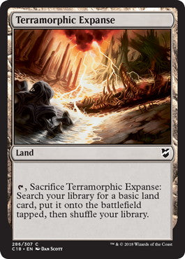 [286]【EN】広漠なる変幻地/Terramorphic Expanse【C18】[C][土地]