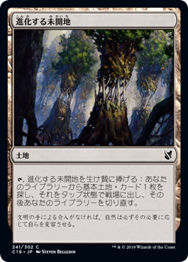 [241]【JP】進化する未開地/Evolving Wilds【C19】[C][土地]