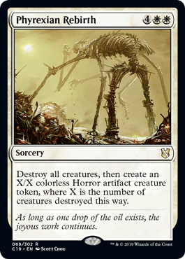 [068]【EN】ファイレクシアの再誕/Phyrexian Rebirth【C19】[R][白]