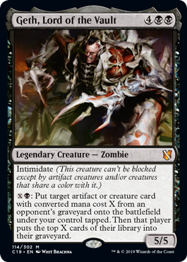 [114]【EN】大霊堂の王、ゲス/Geth, Lord of the Vault【C19】[M][黒]