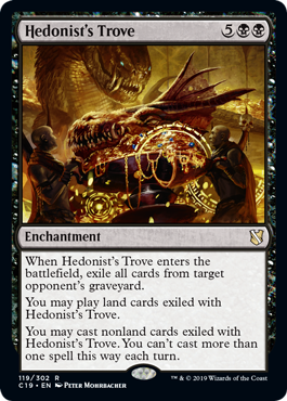 [119]【EN】享楽者の宝物庫/Hedonist's Trove【C19】[R][黒]
