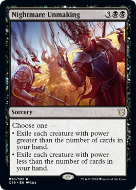 [020]【EN】悪夢的消滅/Nightmare Unmaking【C19】[R][黒]