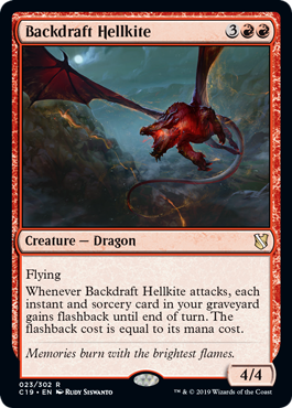 [023]【EN】逆噴射のヘルカイト/Backdraft Hellkite【C19】[R][赤]