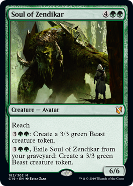 [182]【EN】ゼンディカーの魂/Soul of Zendikar【C19】[M][緑]