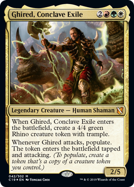 [042]【EN】【FOIL】議事会の流刑者、ギレッド/Ghired, Conclave Exile【C19】[M][多色]