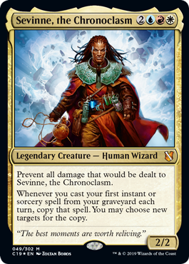 [049]【EN】【FOIL】時間変造者、セヴィン/Sevinne, the Chronoclasm【C19】[M][多色]