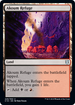 [226]【EN】アクームの隠れ家/Akoum Refuge【C19】[U][土地]