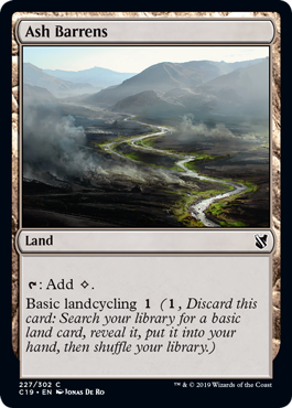 [227]【EN】灰のやせ地/Ash Barrens【C19】[C][土地]