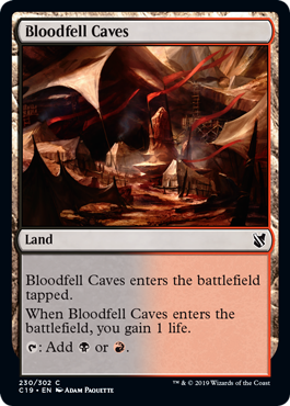 [230]【EN】血溜まりの洞窟/Bloodfell Caves【C19】[C][土地]