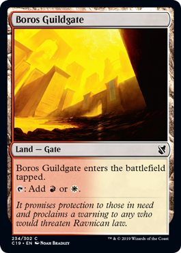 [234]【EN】ボロスのギルド門/Boros Guildgate【C19】[C][土地]