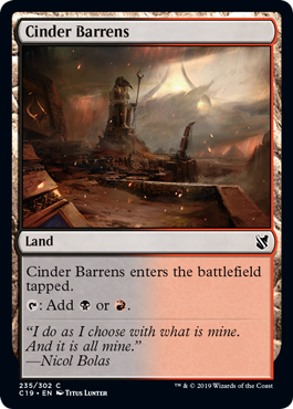 [235]【EN】燃え殻の痩せ地/Cinder Barrens【C19】[C][土地]