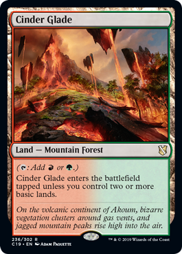 [236]【EN】燃えがらの林間地/Cinder Glade【C19】[R][土地]