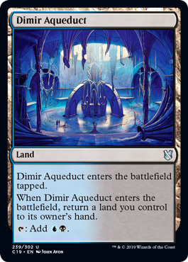 [239]【EN】ディミーアの水路/Dimir Aqueduct【C19】[U][土地]