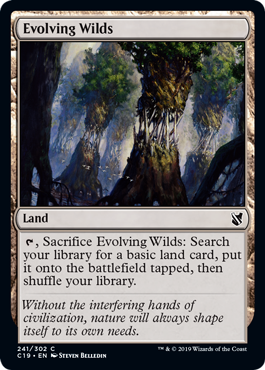 [241]【EN】進化する未開地/Evolving Wilds【C19】[C][土地]