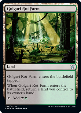[248]【EN】ゴルガリの腐敗農場/Golgari Rot Farm【C19】[U][土地]