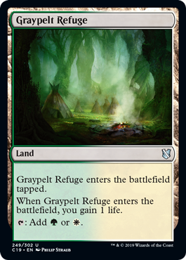 [249]【EN】灰色革の隠れ家/Graypelt Refuge【C19】[U][土地]
