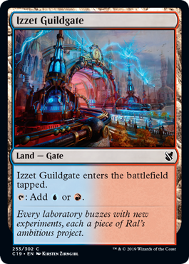 [253]【EN】イゼットのギルド門/Izzet Guildgate【C19】[C][土地]