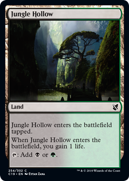 [254]【EN】ジャングルのうろ穴/Jungle Hollow【C19】[C][土地]