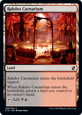 [266]【EN】ラクドスの肉儀場/Rakdos Carnarium【C19】[C][土地]