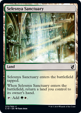 [272]【EN】セレズニアの聖域/Selesnya Sanctuary【C19】[C][土地]