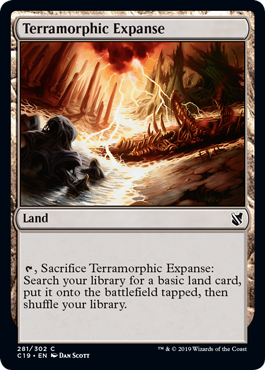 [281]【EN】広漠なる変幻地/Terramorphic Expanse【C19】[C][土地]