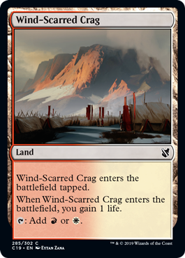 [285]【EN】風に削られた岩山/Wind-Scarred Crag【C19】[C][土地]