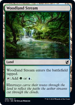 [286]【EN】森林地の小川/Woodland Stream【C19】[C][土地]