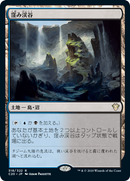 [318]【JP】窪み渓谷/Sunken Hollow【C20】[R][土地]