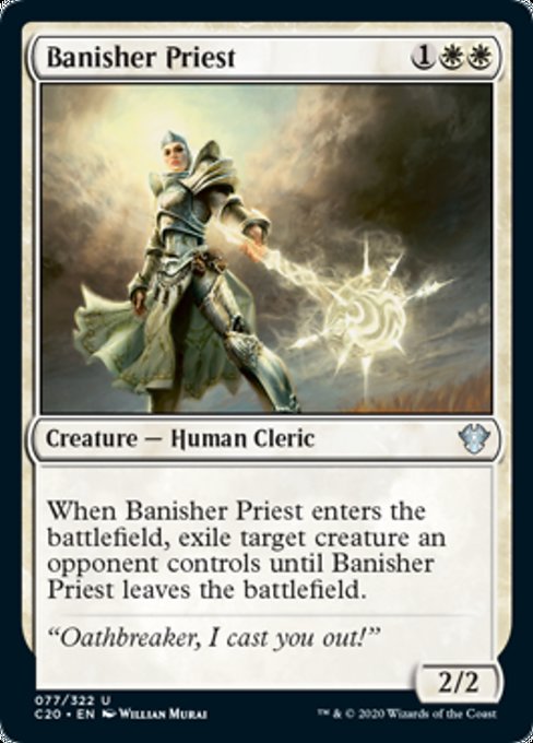[077]【EN】放逐する僧侶/Banisher Priest【C20】[U][白]