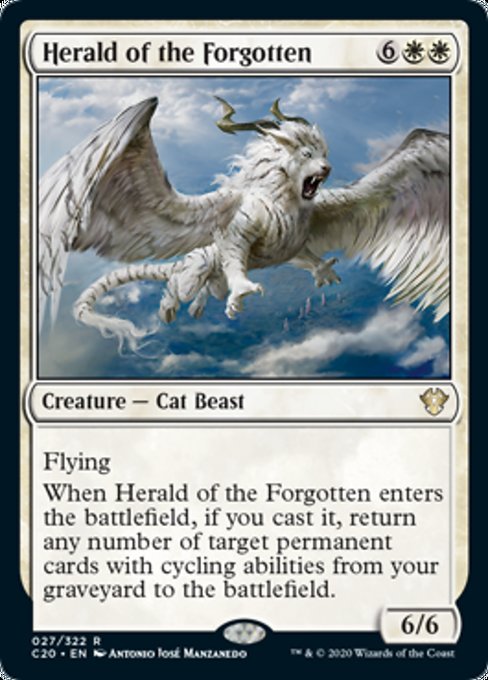 [027]【EN】忘れられた者たちの伝令/Herald of the Forgotten【C20】[R][白]