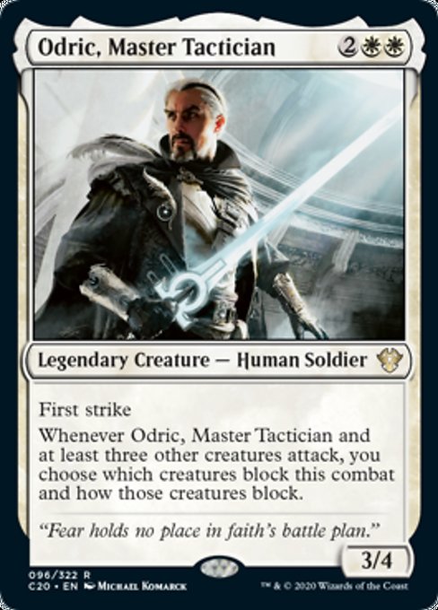 [096]【EN】熟練の戦術家、オドリック/Odric, Master Tactician【C20】[R][白]