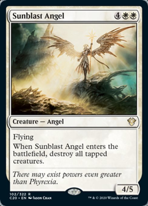 [102]【EN】太陽破の天使/Sunblast Angel【C20】[R][白]