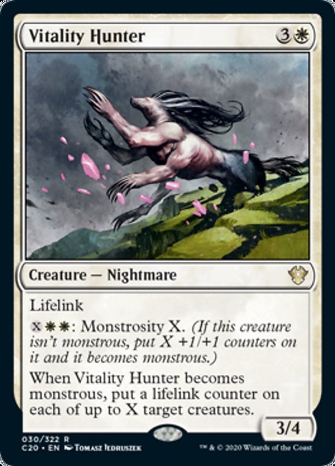[030]【EN】生命力の狩人/Vitality Hunter【C20】[R][白]