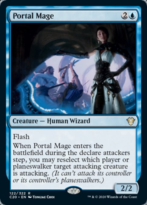 [122]【EN】門の魔道士/Portal Mage【C20】[R][青]