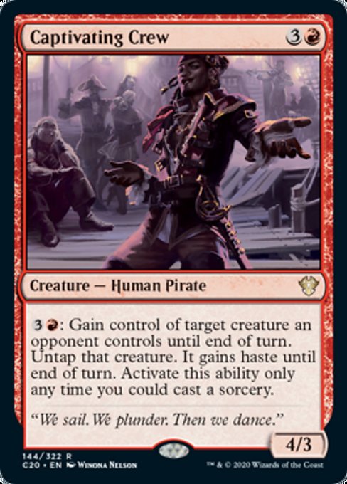 [144]【EN】蠱惑的な船員/Captivating Crew【C20】[R][赤]
