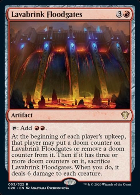 [053]【EN】ラバブリンクの防潮門/Lavabrink Floodgates【C20】[R][赤]