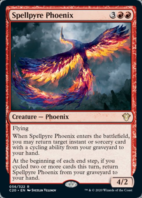 [056]【EN】呪文焚きのフェニックス/Spellpyre Phoenix【C20】[R][赤]