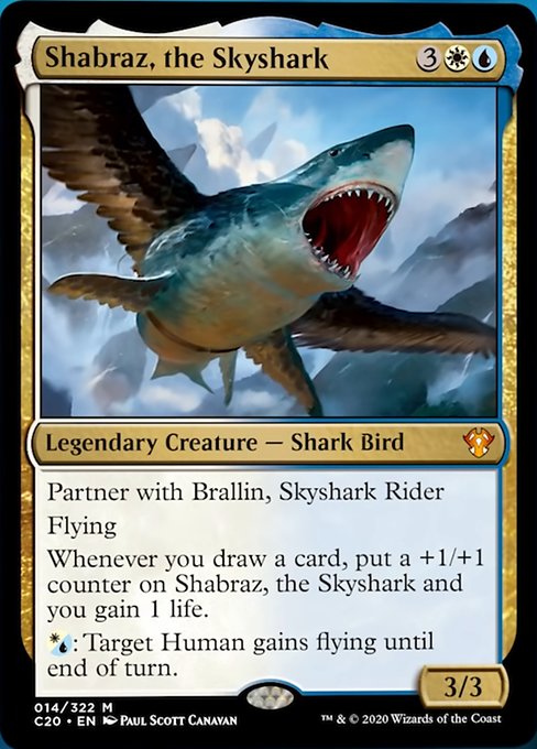 [014]【EN】【FOIL】空鮫、シャーブラズ/Shabraz, the Skyshark【C20】[M][多色]