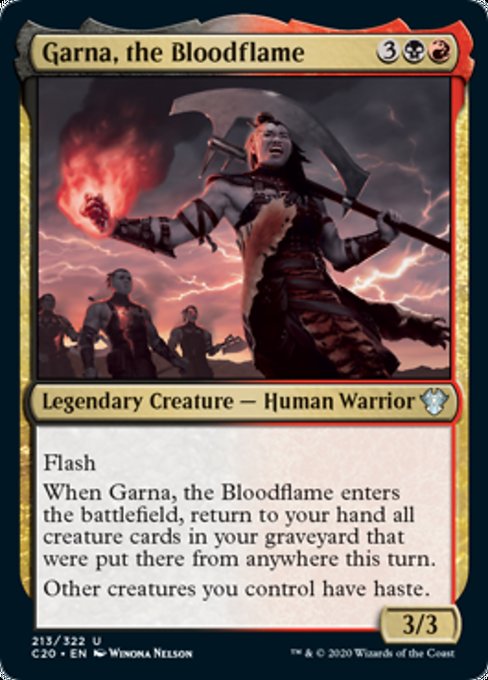 [213]【EN】血の炎、ガルナ/Garna, the Bloodflame【C20】[U][多色]