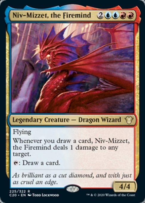 [225]【EN】火想者ニヴ＝ミゼット/Niv-Mizzet, the Firemind【C20】[R][多色]