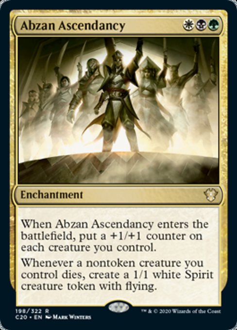 [198]【EN】アブザンの隆盛/Abzan Ascendancy【C20】[R][多色]