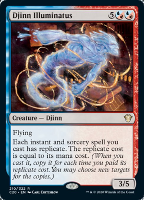 [210]【EN】啓発のジン/Djinn Illuminatus【C20】[R][多色]