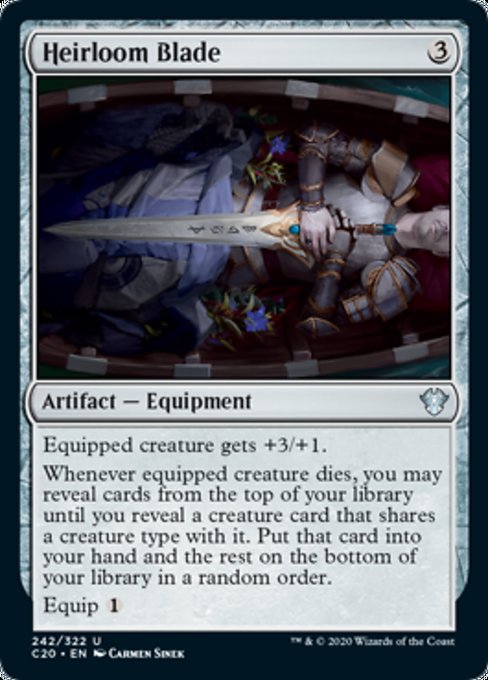 [242]【EN】先祖伝来の宝刀/Heirloom Blade【C20】[U][茶]