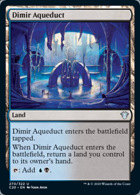 [270]【EN】ディミーアの水路/Dimir Aqueduct【C20】[U][土地]