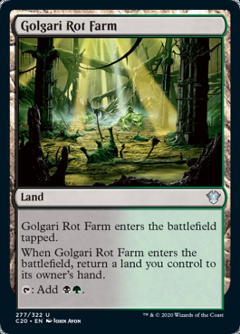 [277]【EN】ゴルガリの腐敗農場/Golgari Rot Farm【C20】[U][土地]