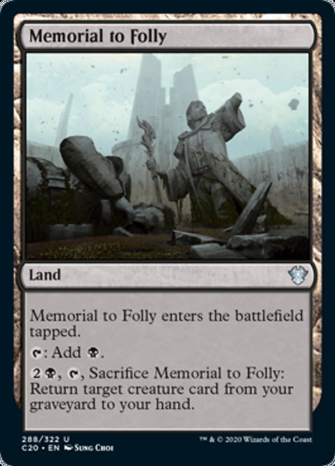 [288]【EN】愚蒙の記念像/Memorial to Folly【C20】[U][土地]